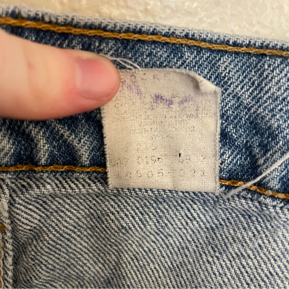 VINTAGE LEVI'S 505 ORANGE TAB DENIM BLUE JEANS MENS SIZE 40x30 1996 - Picture 6 of 9